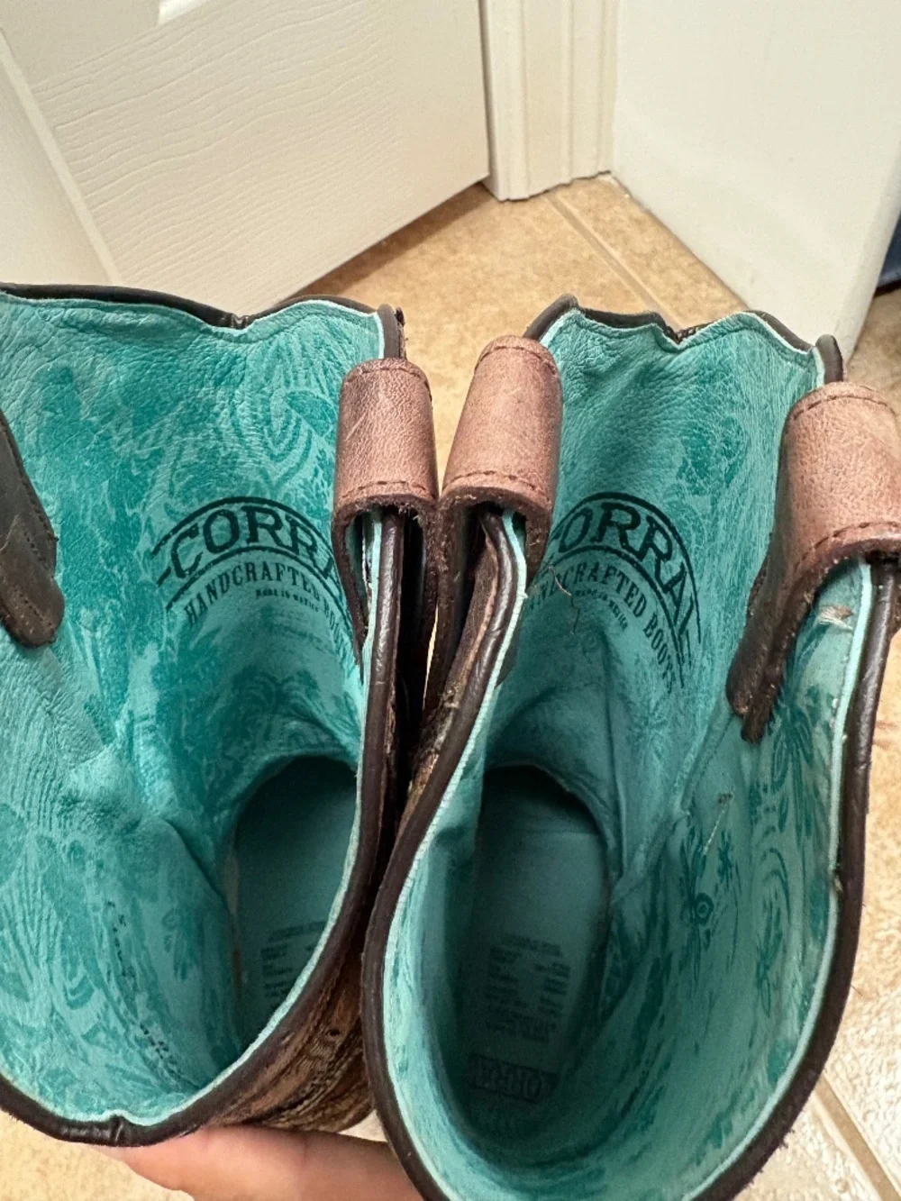 Corral Women’s Laser-Cut Embroidered Snip Toe Western Boot SKU C3802